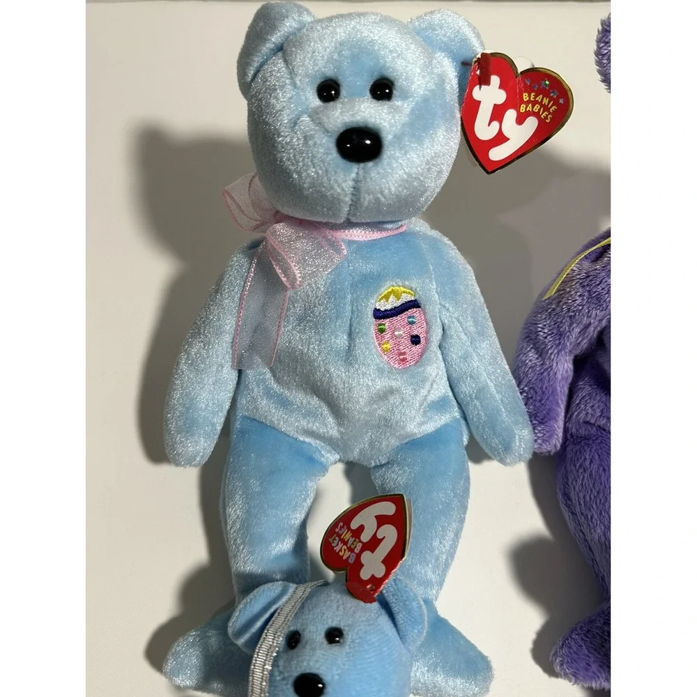 TY Beanie Babies Bears Lot Of 4 Eggs II Eggs III Candies Eggs III Small‎